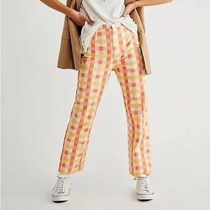 Free People She's All That Plaid Pants